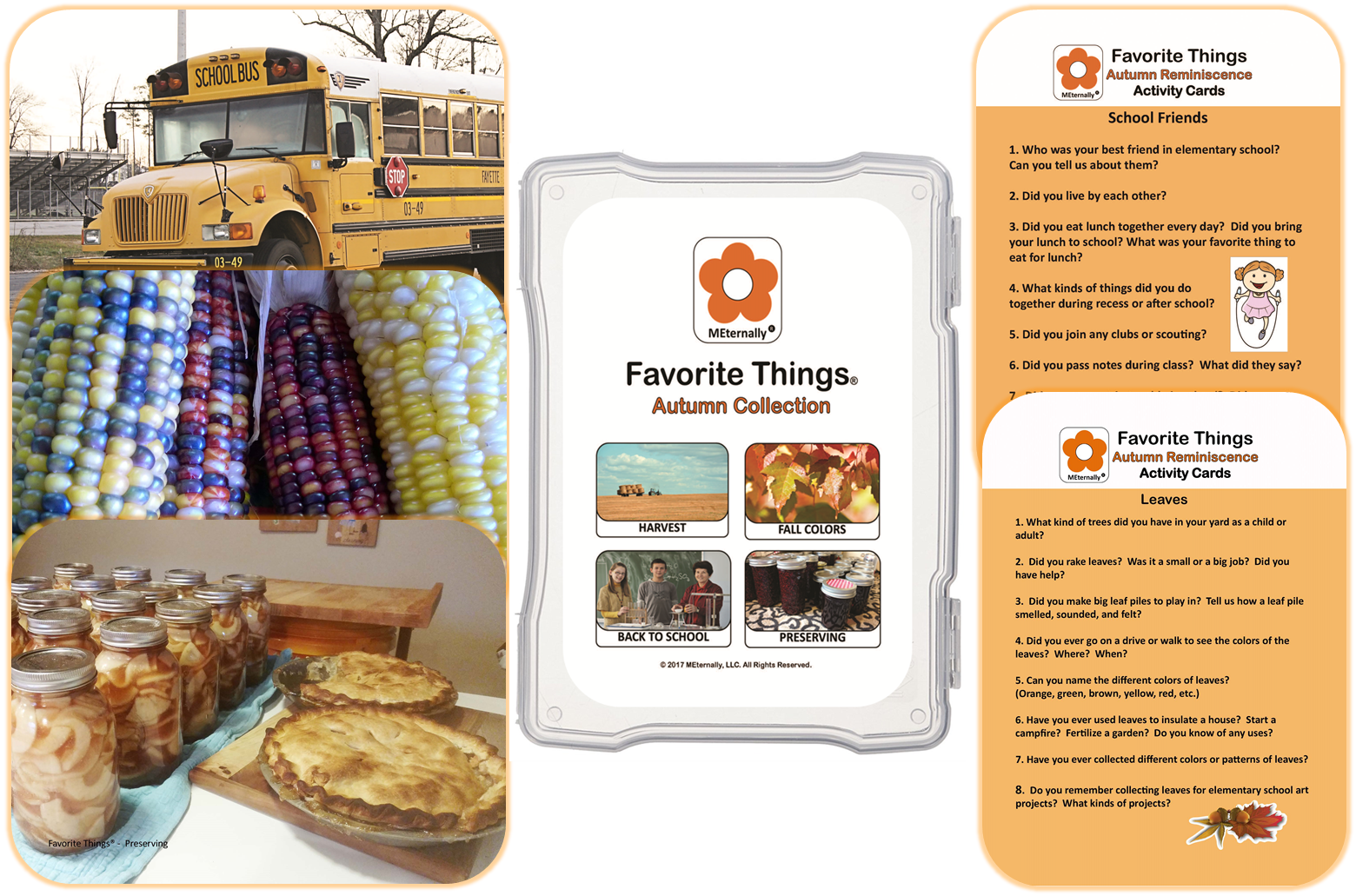 Reminiscence Therapy - Autumn Collection Photo/Activity Cards