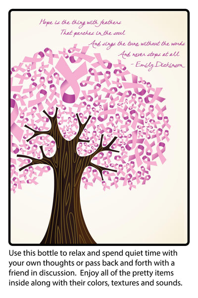 Breast Cancer Awareness Sensory Bottle (Buttons, Beads & Baubles)