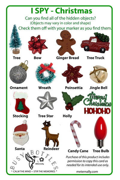 Memory Play - Christmas Busy Bottle