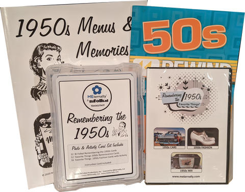 Library/Facility Pack - DELUXE Reminiscence Therapy - The 1950s DVD & Photo/Activity Cards Kit