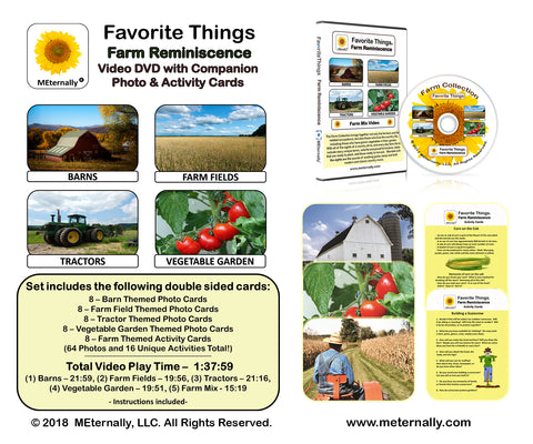 Library/Facility Pack - Reminiscence Therapy - Farm DVD & Photo/Activity Cards Kit