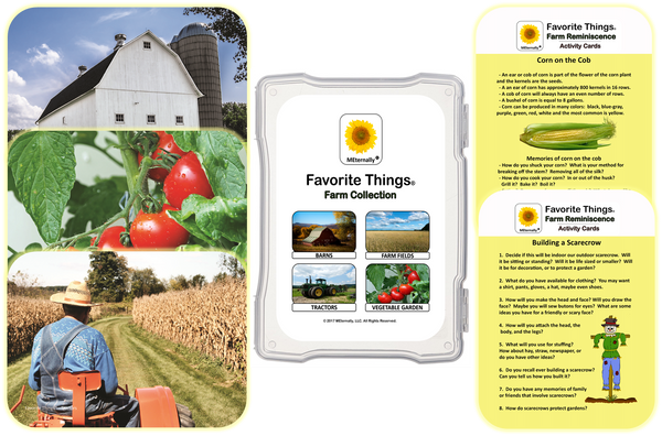 Library/Facility BACKPACK - Reminiscence Therapy - Farm DVD & Photo/Activity Cards Kit