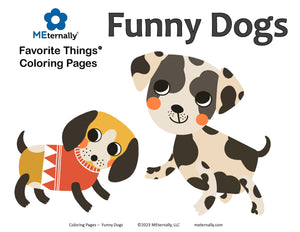 Coloring Pages - Funny Dogs