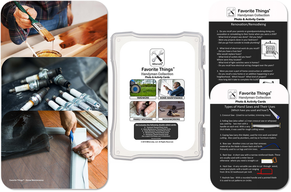 Library/Facility Pack - Reminiscence Therapy - Handyman DVD with Photo & Activity Cards