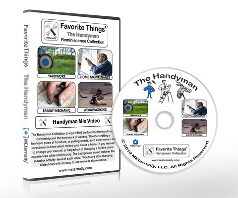 Reminiscence Therapy - Handyman DVD with Photo & Activity Cards