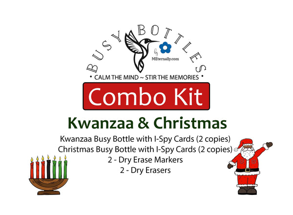 Busy Bottles Combo Kit -  Kwanzaa & Christmas