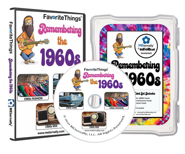 Library/Facility Deluxe BACKPACK - The 1960s DVD & Photo/Activity Cards Kit with Booklets