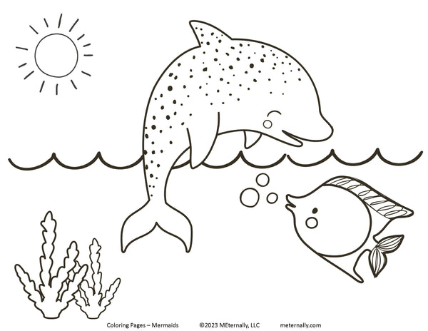 Coloring Pages - Mermaids