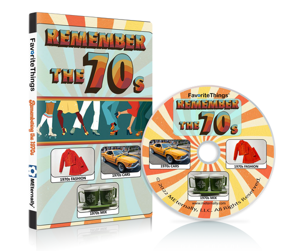 Library/Facility BACKPACK - Reminiscence Therapy - The 1970s DVD & Photo/Activity Cards Kit