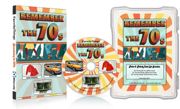 Library/Facility Pack - Reminiscence Therapy - 1970s DVD & Photo/Activity Cards Kit