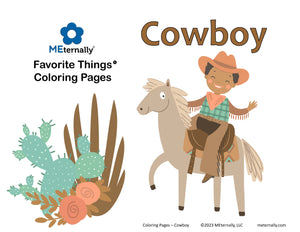 Coloring Pages - Cowboy Pack