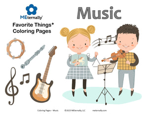 Coloring Pages - Music Pack