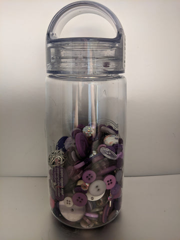 Busy Bottles - Purple Sensory Bottle (Buttons, Beads & Baubles)