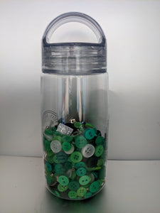 Busy Bottles - Green Sensory Bottle (Buttons, Beads & Baubles)