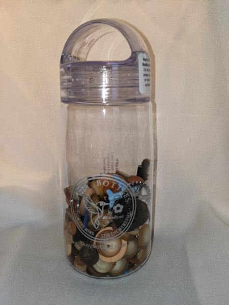 Busy Bottles - Dude Sensory Bottle (Buttons, Beads & Baubles)