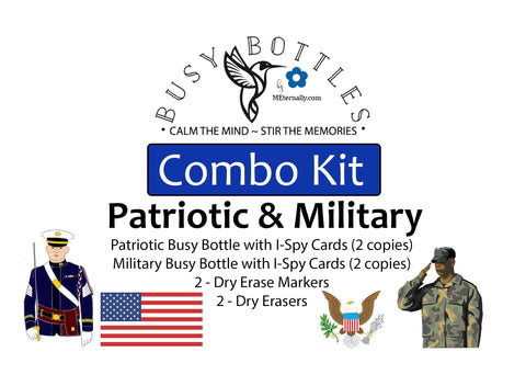 Busy Bottles Combo Kit - Patriotic & Military
