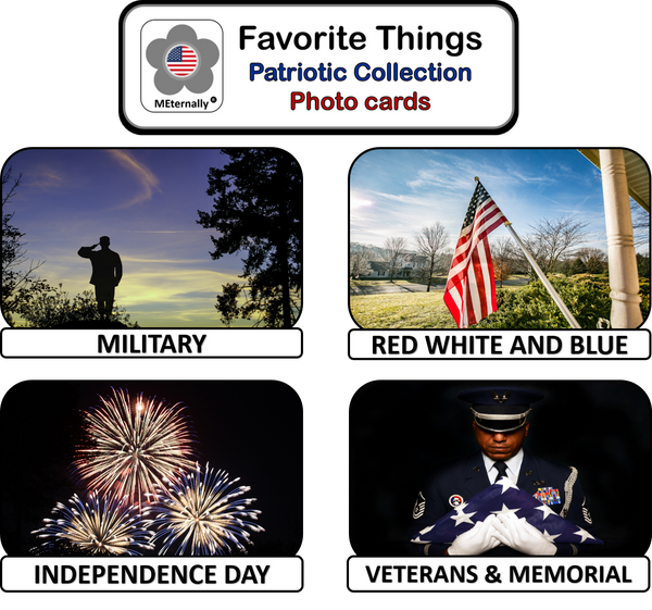 Library/Facility Zip Pack - Reminiscence Therapy - Patriotic DVD & Photo/Activity Cards Kit