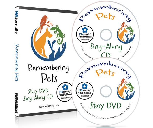 BiFolkal Remembering Pets CD/DVD Set & Booklet in Snap Buckle Case
