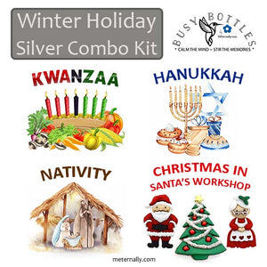 Busy Bottles Combo Kit -  Winter Holidays SILVER COLLECTION