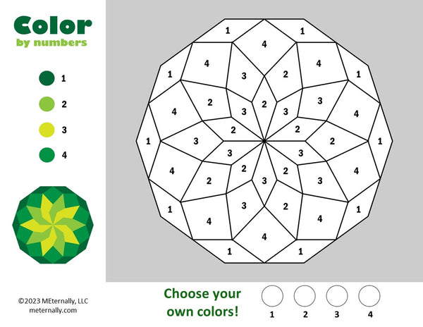 Color by Numbers - Patterns & Shapes Collection – MEternally