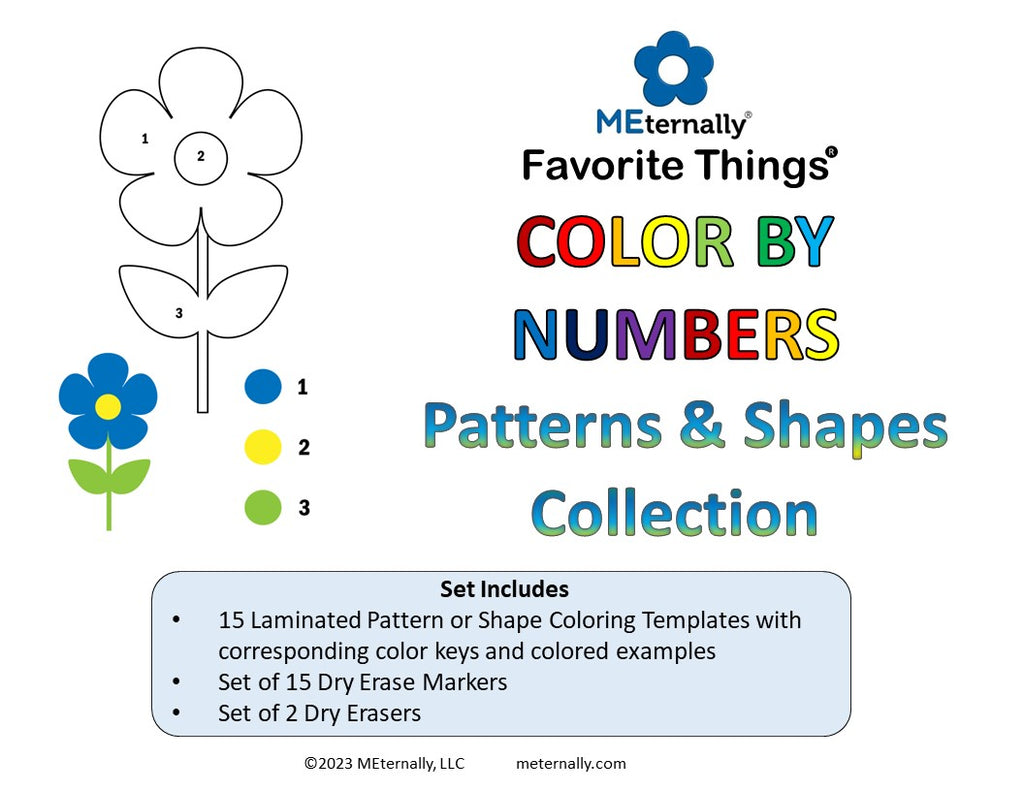 Color by Numbers - Patterns & Shapes Collection – MEternally