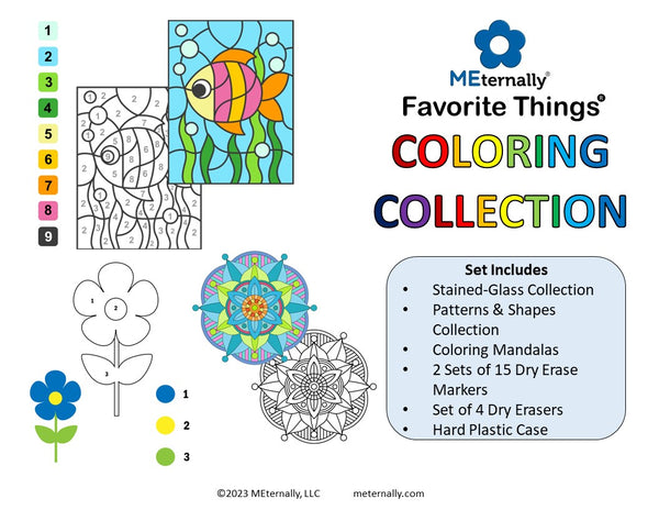 Coloring Collection - Mandalas & Color by Numbers Collection