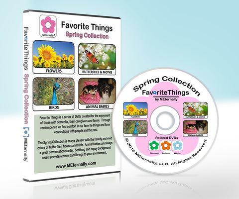 Library/Facility BACKPACK - Reminiscence Therapy - Spring DVD & Photo/Activity Cards Kit