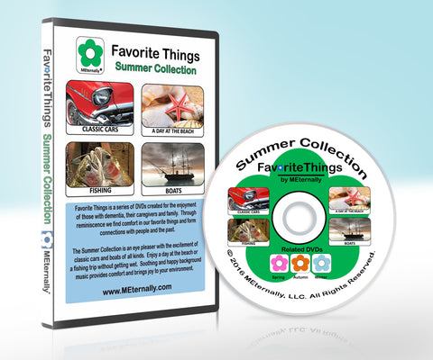 Library/Facility Zip Pack - Reminiscence Therapy - Summer DVD & Photo/Activity Cards Kit