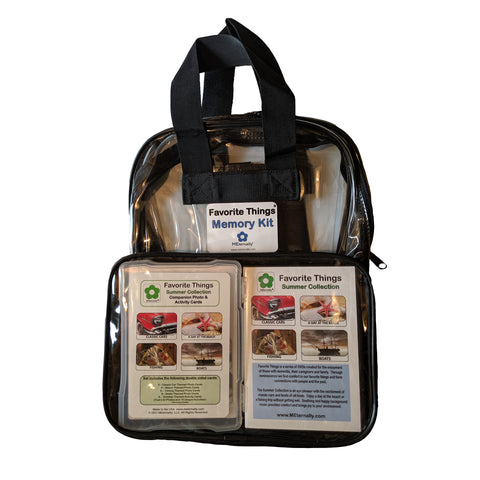 Library/Facility BACKPACK - Reminiscence Therapy - Summer DVD & Photo/Activity Cards Kit