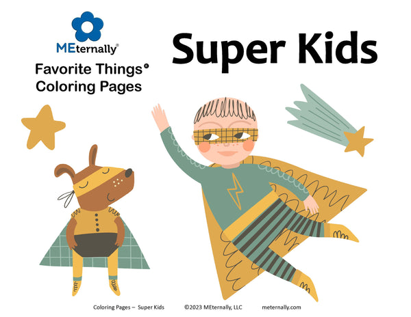 Coloring Pages - Super Kids