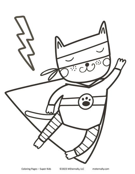 Coloring Pages - Super Kids