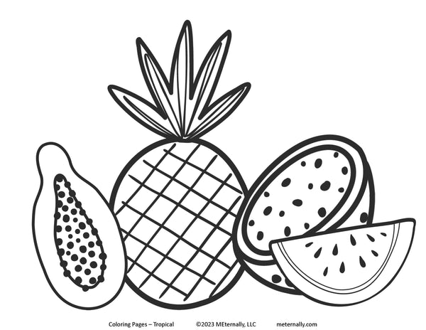 Coloring Pages - Tropical Pack