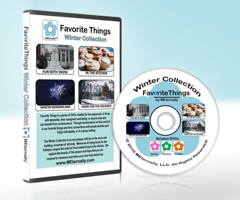 Library/Facility Zip Pack - Reminiscence Therapy - Winter DVD & Photo/Activity Cards Kit