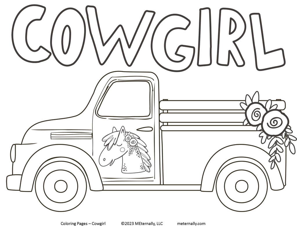 Coloring Pages Of Cowgirls