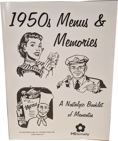 1950s Menus Memories Booklet