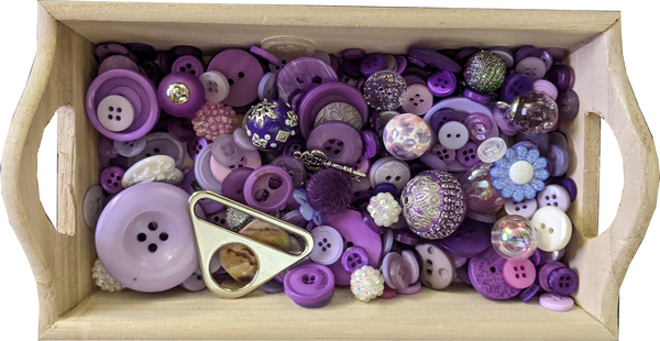 Busy Bottles - Purple Sensory Bottle (Buttons, Beads & Baubles)