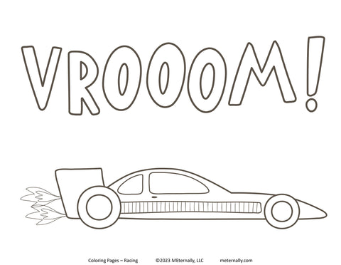 Coloring Pages - Racing Pack