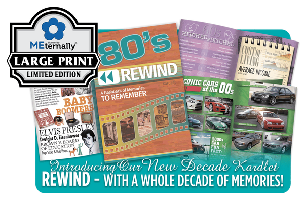 1950s/1960s/1970s/1980s/1990s/2000s Rewind Decade Kardlet Set