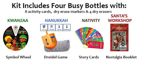 Busy Bottles Combo Kit -  Winter Holidays SILVER COLLECTION